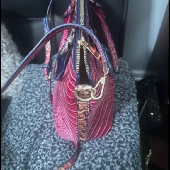 Unbranded Women PU Crocodile Print PU Leather Shoulder Bag Blue,Red,Orange Color - Picture 4 of 8